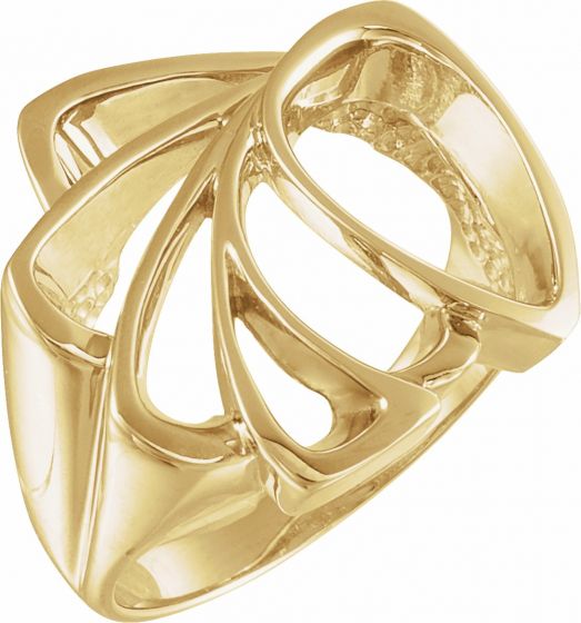 14K Yellow Freeform Ring