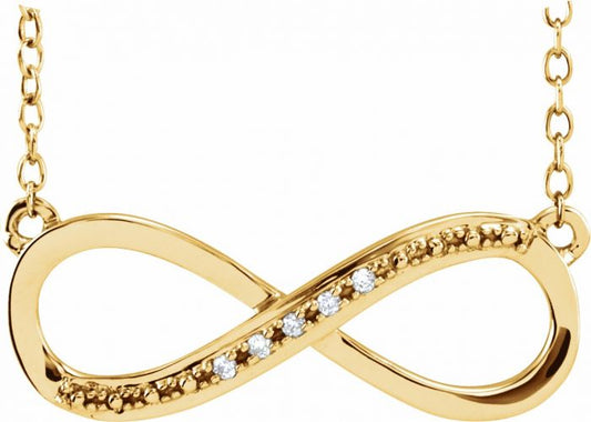 14K Yellow .025 CTW Diamond 16-18 Necklace