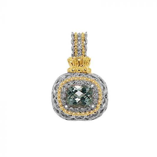 Alwand Vahan 14k Yellow Gold & Sterling Silver Blue Topaz Pendant