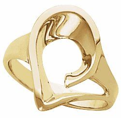 14K Yellow Freeform Remount Ring