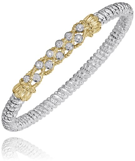 Vahan 14k Gold & Sterling Silver Diamond Bracelet