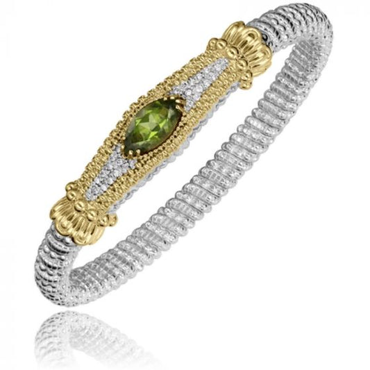 Vahan 14k Gold & Sterling Silver Peridot Bracelet