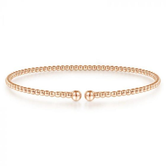 Gabriel & Co. 14k Rose Gold Bujukan Bangle Bracelet