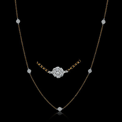Simon G. 18k Rose & White Gold Harmonie Necklace