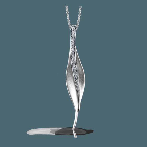 Simon G. 18k White Gold Pendant