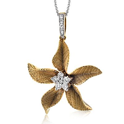 Simon G. 18k White Gold Pendant