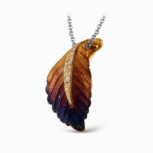 Simon G. 18k Yellow Gold Diamond Pendant