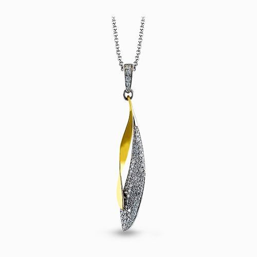 Simon G. 18k White Gold Diamond Pendant