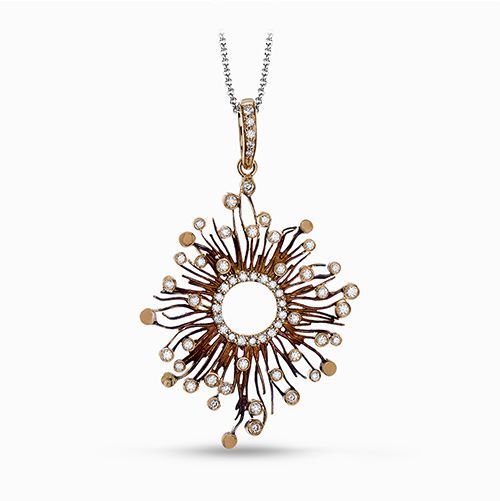 Simon G. 18k Yellow Gold Diamond Pendant