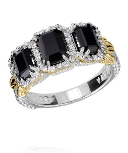 Vahan 14k Gold & Sterling Silver Black Onyx Ring