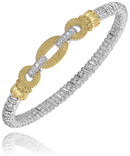 Vahan 14k Gold & Sterling Silver Diamond Bracelet