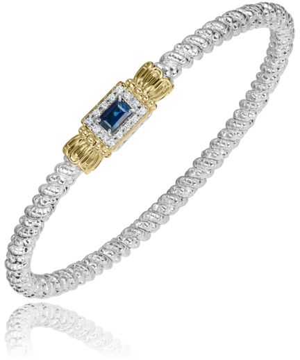 Vahan 14k Gold & Sterling Silver Amethyst Bracelet