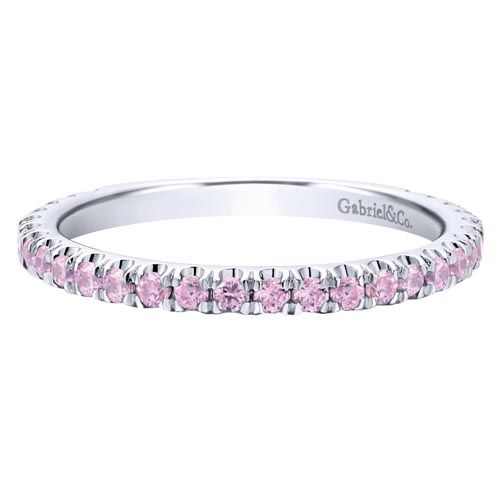 Gabriel & Co. 14k White Gold Stackable Gemstone Ring