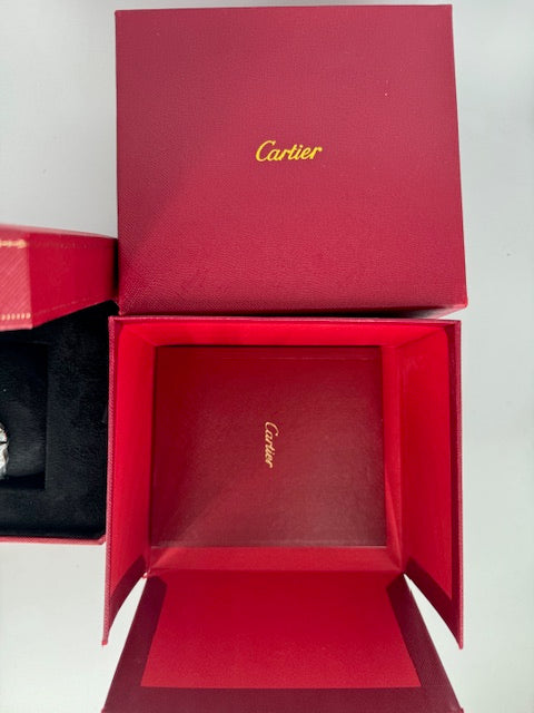CARTIER SANTOS LARGE 40MM TWO TONE GENTS WATCH WITH DATE COMPLETE IN BOX REF# 4072 - pre-owned