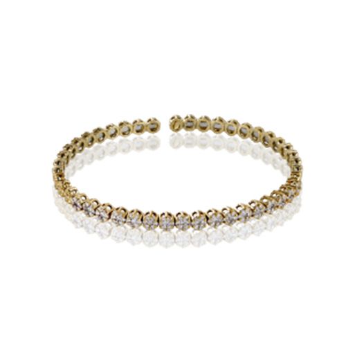 Simon G. 18k Yellow Gold Diamond Bangle Bracelet