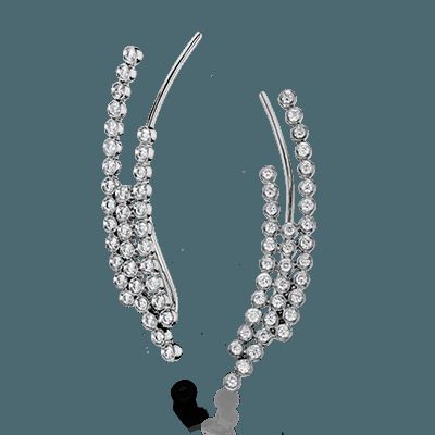 Simon G. 18k White Gold Earrings