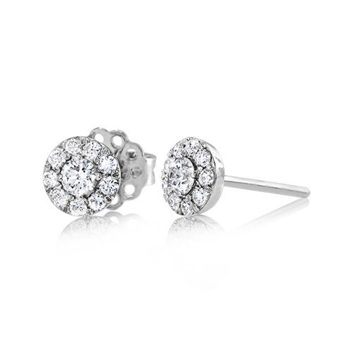 Simon G. 18k White Gold Diamond Earrings