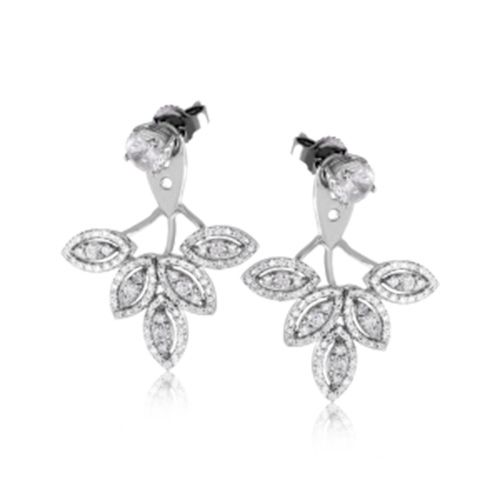 Simon G. 18k White Gold Diamond Earrings