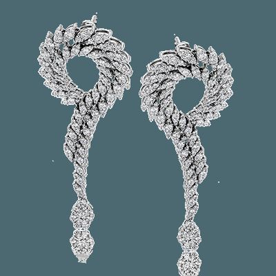 Simon G. 18k White Gold Earrings