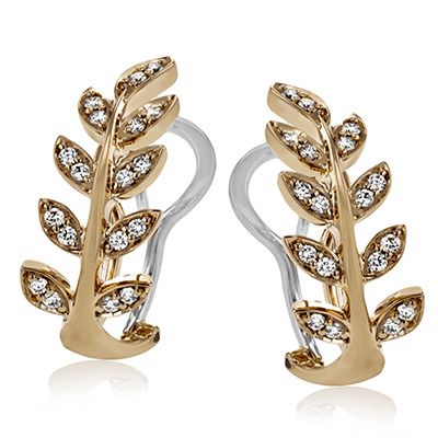 Simon G. 18k White Gold Earrings