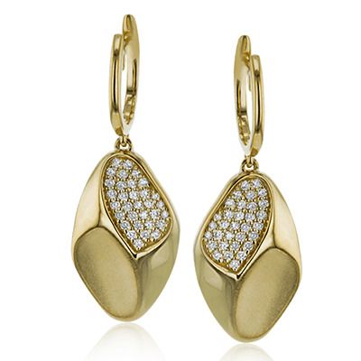 Simon G. 18k White Gold Earrings