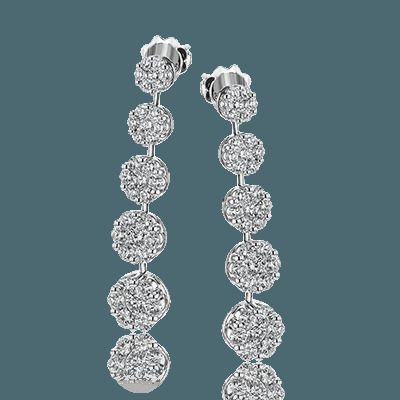 Simon G. 18k White Gold Earrings
