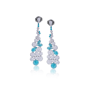 Simon G. 18k White Gold Diamond Earrings
