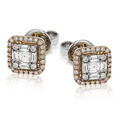 Simon G. 18k White Gold Earrings