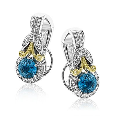 Simon G. 18k Yellow And White Gold Color Earrings