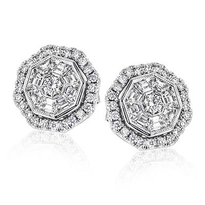 Simon G. 18k White Gold Earrings