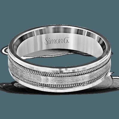 Simon G. 14k White Gold Mens Ring