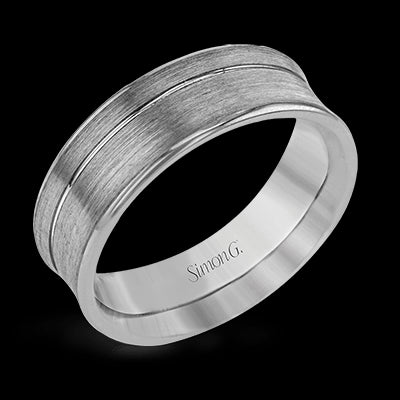Simon G. 14k White Gold Mens Ring
