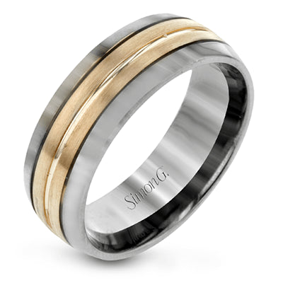 Simon G. 14k Two Tone Gold Mens Ring