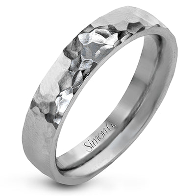 Simon G. 14k White Gold Mens Ring