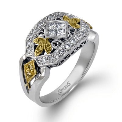 Simon G. Gold Yellow And White Right Hand