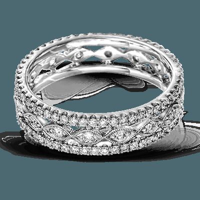 Simon G. 18k White Gold Anniversary Ring