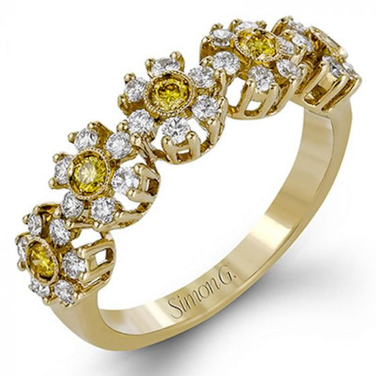 Simon G. 18k Two Tone Gold Modern Enchantment Diamond Ring