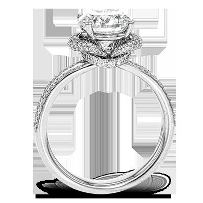 Simon G. 18k White Gold Engagement Ring