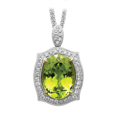 Simon G. 18k White Gold Diamond Pendant