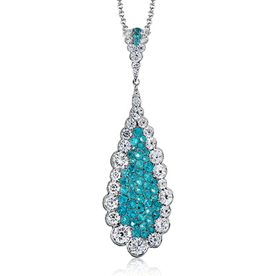 Simon G. 18k White Gold Sg Color Pendant