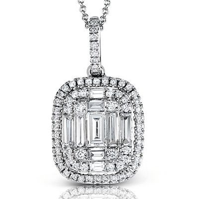 Simon G. 18k White Gold Pendant