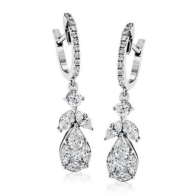 Simon G. 18k White Gold Earrings