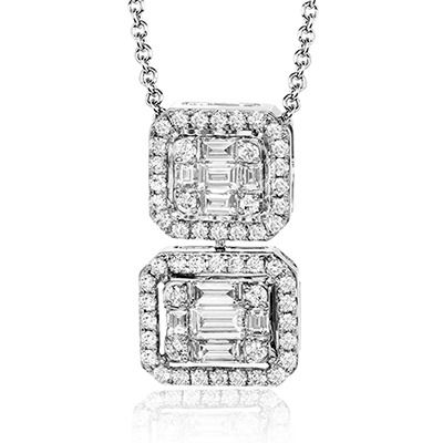 Simon G. 18k White Gold Pendant