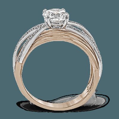 Simon G. 18k White Gold Engagement Ring