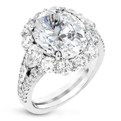 Simon G. 18k White Gold Color Ring