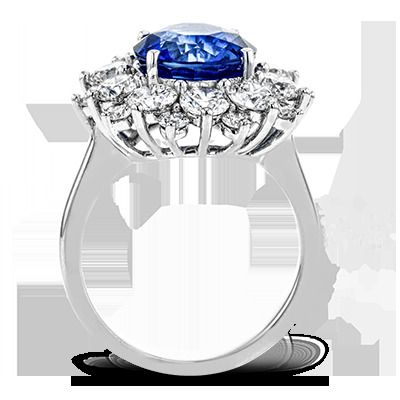Simon G. 18k White Gold Color Ring