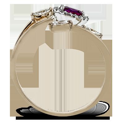 Simon G. 18k White Gold Color Ring