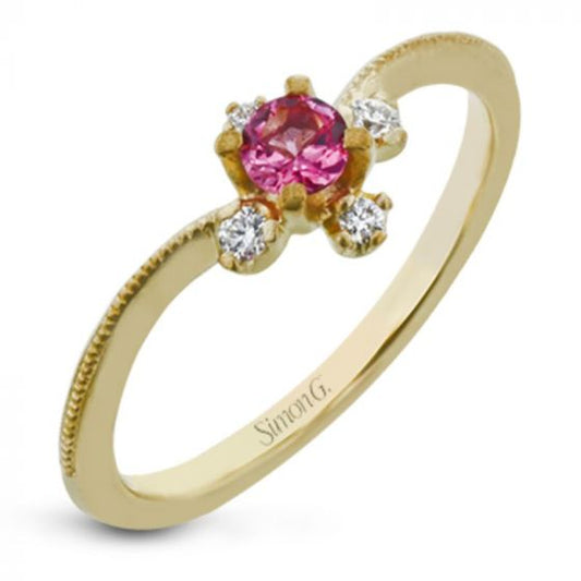 Simon G. 18k Yellow Gold Paradise Color Ring, Size 7