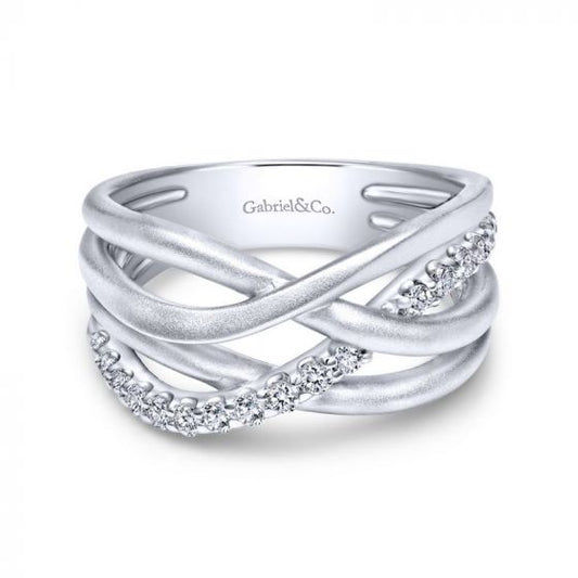 Gabriel & Co. Sterling Silver Contemporary Gemstone Ring