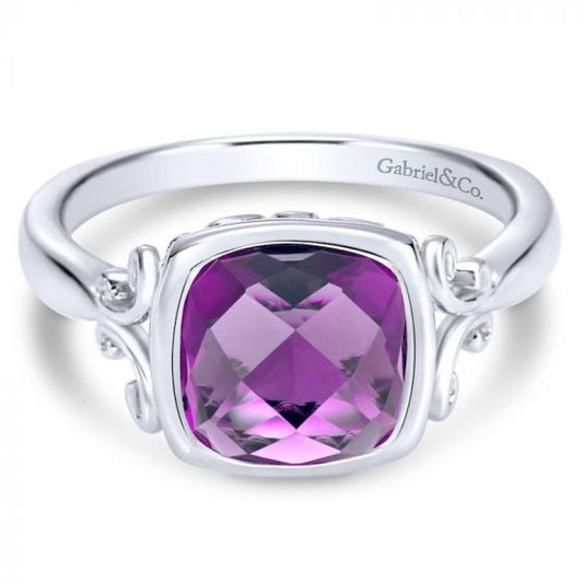 Gabriel & Co. Sterling Silver Lusso Color Gemstone Ring